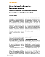 Neues Erdgas für eine sichere Energieversorgung