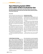 Open Metering System (OMS) - eine stabile Größe in turbulenter Zeit