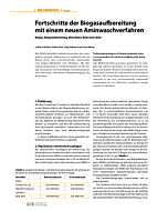 Fortschritte der Biogasaufbereitung mit einem neuen Aminwaschverfahren