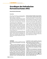 Grundlagen des Kathodischen Korrosionsschutzes (KKS)