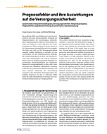 Prognosefehler und ihre Auswirkungen auf die Versorgungssicherheit