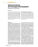 Weiterentwicklung der Prozessgaschromatographie