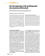 Der Energieträger LNG im Blickpunkt der deutschen Wirtschaft