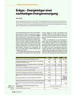 Erdgas – Energieträger einer nachhaltigen Energieversorgung