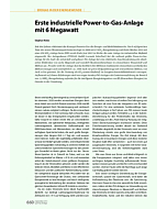 Erste industrielle Power-to-Gas-Anlage mit 6 Megawatt