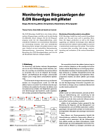 Monitoring von Biogasanlagen der E.ON Bioerdgas mit pMeter