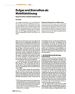 Erdgas und Biomethan als Mobilitätslösung
