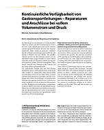 Kontinuierliche Verfügbarkeit von Gastransportleitungen – Reparaturen und Anschlüsse bei vollem Volumenstrom und Druck