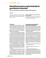 Rehabilitationsplanung bei kathodisch geschützten Gasnetzen