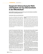 Gasgeruch: Untersuchung der Wahrnehmbarkeit von Gas-Odoriermitteln in der Öffentlichkeit