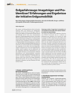Erdgasfahrzeuge: Imageträger und Problemlöser? Erfahrungen und Ergebnisse der Initiative Erdgasmobilität