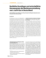 Rechtliche Grundlagen und wirtschaftliche Konsequenzen der Marktraumumstellung von L- auf H-Gas in Deutschland