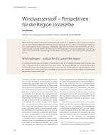 Windwasserstoff – Perspektiven für die Region Unterelbe