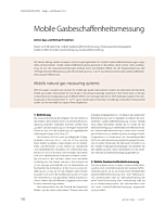 Mobile Gasbeschaffenheitsmessung