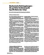 Mechanische Rohrkupplungen - Die perfekte Verbindung für Gas-PE-Rohre bis 10 bar