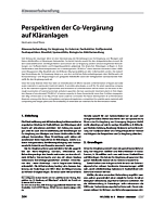 Perspektiven der Co-Vergärung auf Kläranlagen