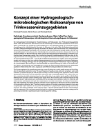 Konzept einer Hydrogeologisch-mikrobiologischen Risikoanalyse von Trinkwassereinzugsgebieten