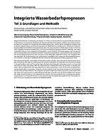 Integrierte Wasserbedarfsprognosen