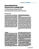Anwendbarkeit des Infrastructure Leakage Index