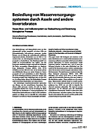 Besiedlung von Wasserversorgungssystemen durch Asseln und andere Invertebrate