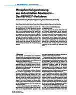 Phosphorrückgewinnung aus industriellen Abwässern - Das REPHOS®-Verfahren