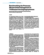 Benchmarking des Prozesses Wasserverlustmanagement in Trinkwasserversorgungssystemen