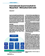 Internationale Zusammenarbeit im Wasserfach - Mitmachen lohnt sich!