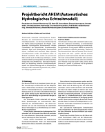 Projektbericht AHEM (Automatisches Hydrologisches Echtzeitmodell)
