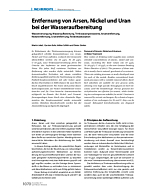 Entfernung von Arsen, Nickel und Uran bei der Wasseraufbereitung
