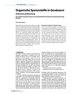 Organische Spurenstoffe in Gewässern