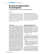 Brunnen mit stabilen Filtern im Lockergestein