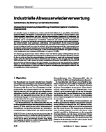 Industrielle Abwasserwiederverwertung