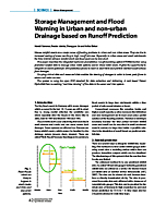 Storage Management and Flood Warning in Urban and non-urban Drainage based on Runoff Prediction