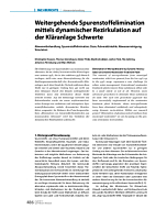 Weitergehende Spurenstoffelimination mittels dynamischer Rezirkulation auf der Kläranlage Schwerte