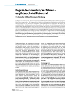 Regeln, Nennweiten, Verfahren – es gibt noch viel Potenzial