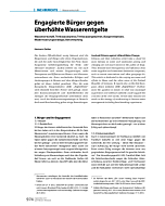 Engagierte Bürger gegen überhöhte Wasserentgelte