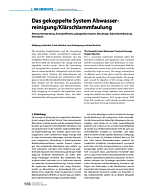 Das gekoppelte System Abwasserreinigung/Klärschlammfaulung
