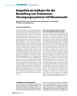 Kotpellets als Indikator für die Besiedlung von Trinkwasser-Versorgungssystemen mit Wasserasseln