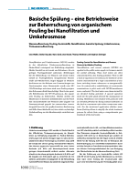 Basische Spülung – eine Betriebsweise zur Beherrschung von organischem Fouling bei Nanofiltration und Umkehrosmose