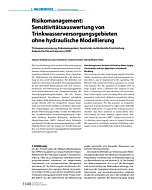 Risikomanagement: Sensitivitätsauswertung von Trinkwasserversorgungsgebieten ohne hydraulische Modellierung