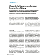 Magnetische Wasserbehandlung zur Kesselsteinverhütung