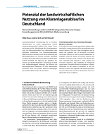 Potenzial der landwirtschaftlichen Nutzung von Kläranlagenablauf in Deutschland