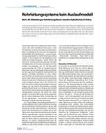 Rohrleitungssysteme kein Auslaufmodell