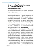 Netze zwischen Technik, Kommerz und Personalwirtschaft