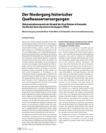 Der Niedergang historischer Quellwasserversorgungen