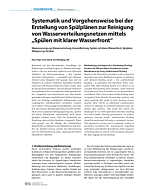 Systematik und Vorgehensweise bei der Erstellung von Spülplänen zur Reinigung von Wasserverteilungsnetzen mittels „Spülen mit klarer Wasserfront“