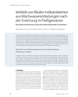 Verbleib von fäkalen Indikatorkeimen aus Mischwasserentlastungen nach der Einleitung in Fließgewässer