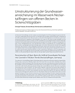 Umstrukturierung der Grundwasseranreicherung im Wasserwerk Neckartailfingen von offenen Becken in Sickerschlitzgräben