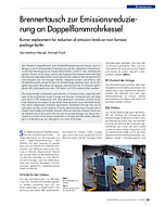 Brennertausch zur Emissionsreduzierung an Doppelflammrohrkessel