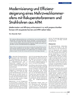 Modernisierung und Effizienzsteigerung eines Mehrzweckkammerofens mit Rekuperatorbrennern und Strahlrohren aus APM